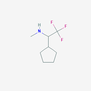 1-Cyclopentyl-2,2,2-trifluoro-N-methylethan-1-amine