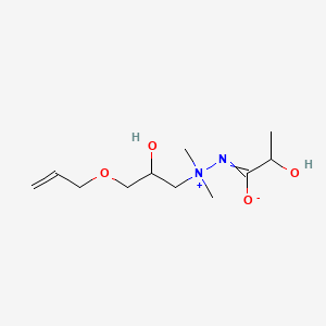 2-hydroxy-N-[(2-hydroxy-3-prop-2-enoxypropyl)-dimethylazaniumyl]propanimidate