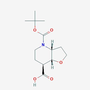 (3aR,7S,7aR)-4-[(2-methylpropan-2-yl)oxycarbonyl]-3,3a,5,6,7,7a-hexahydro-2H-furo[3,2-b]pyridine-7-carboxylic acid