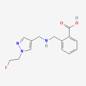 2-[({[1-(2-fluoroethyl)-1H-pyrazol-4-yl]methyl}amino)methyl]benzoic acid