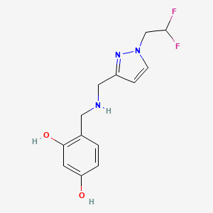 4-[({[1-(2,2-difluoroethyl)-1H-pyrazol-3-yl]methyl}amino)methyl]benzene-1,3-diol