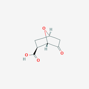 molecular formula C7H8O4 B11751796 (1S,2S,4R)-6-Oxo-7-oxabicyclo[2.2.1]heptane-2-carboxylic acid 