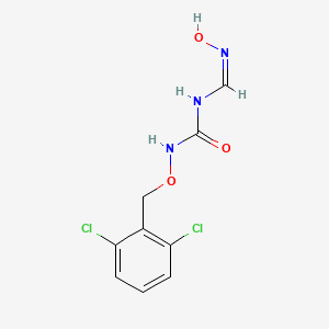 1-[(2,6-dichlorophenyl)methoxy]-3-[(E)-(hydroxyimino)methyl]urea