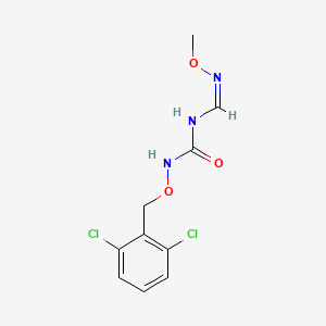 (E)-N-(2,6-Dichlorobenzyloxycarbamoyl)-N'-methoxyformimidamide