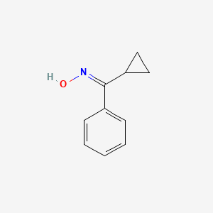 molecular formula C10H11NO B11751880 (Z)-cyclopropyl(phenyl)methanone oxime 