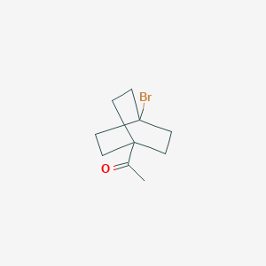 molecular formula C10H15BrO B11751882 1-(4-Bromobicyclo[2.2.2]octan-1-yl)ethanone 