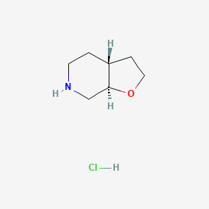 molecular formula C7H14ClNO B11751891 trans-Octahydro-Furo[2,3-C]Pyridine hydrochloride 