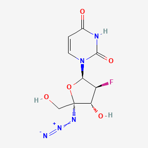 1-[(2R,3S,4R,5R)-5-azido-3-fluoro-4-hydroxy-5-(hydroxymethyl)oxolan-2-yl]pyrimidine-2,4-dione