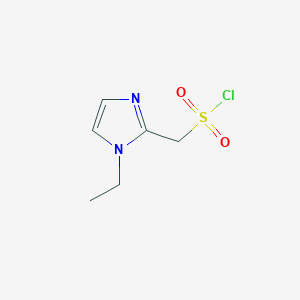 (1-ethyl-1H-imidazol-2-yl)methanesulfonyl chloride