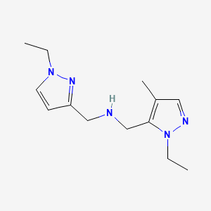 [(1-ethyl-1H-pyrazol-3-yl)methyl][(1-ethyl-4-methyl-1H-pyrazol-5-yl)methyl]amine