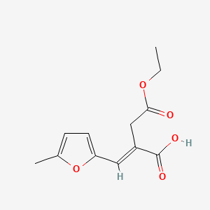 (2E)-4-ethoxy-2-[(5-methylfuran-2-yl)methylidene]-4-oxobutanoic acid