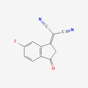 2-(6-fluoro-3-oxo-2,3-dihydro-1H-inden-1-ylidene)malononitrile