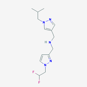 {[1-(2,2-difluoroethyl)-1H-pyrazol-3-yl]methyl}({[1-(2-methylpropyl)-1H-pyrazol-4-yl]methyl})amine