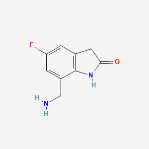 7-(aminomethyl)-5-fluoro-2,3-dihydro-1H-indol-2-one