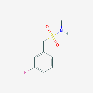 molecular formula C8H10FNO2S B11752031 1-(3-fluorophenyl)-N-methylmethanesulfonamide 