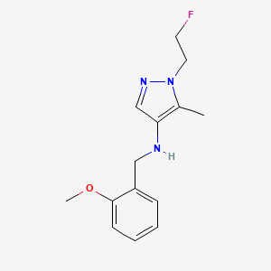 1-(2-fluoroethyl)-N-(2-methoxybenzyl)-5-methyl-1H-pyrazol-4-amine