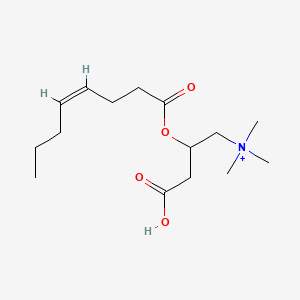 molecular formula C15H28NO4+ B11752050 {3-carboxy-2-[(4Z)-oct-4-enoyloxy]propyl}trimethylazanium 