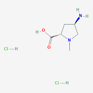 (2S,4R)-4-Amino-1-methylpyrrolidine-2-carboxylic acid dihydrochloride