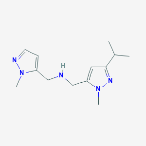 [(1-methyl-1H-pyrazol-5-yl)methyl]({[1-methyl-3-(propan-2-yl)-1H-pyrazol-5-yl]methyl})amine