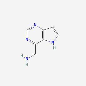 molecular formula C7H8N4 B11752109 5H-pyrrolo[3,2-d]pyrimidin-4-ylmethanamine 