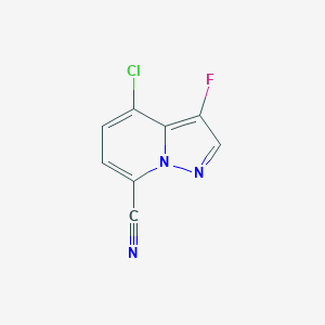 4-Chloro-3-fluoropyrazolo[1,5-a]pyridine-7-carbonitrile