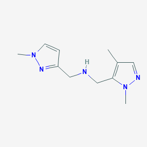 [(1,4-dimethyl-1H-pyrazol-5-yl)methyl][(1-methyl-1H-pyrazol-3-yl)methyl]amine