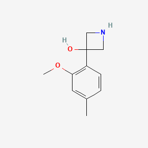 3-(2-Methoxy-4-methylphenyl)azetidin-3-ol