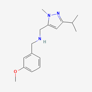 [(3-methoxyphenyl)methyl]({[1-methyl-3-(propan-2-yl)-1H-pyrazol-5-yl]methyl})amine