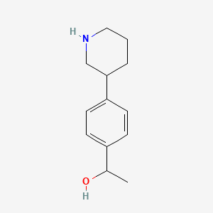 1-[4-(Piperidin-3-yl)phenyl]ethan-1-ol