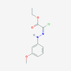 Ethyl (2Z)-2-chloro-2-[2-(3-methoxyphenyl)hydrazin-1-ylidene]acetate