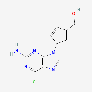 [4-(2-Amino-6-chloropurin-9-yl)cyclopent-2-en-1-yl]methanol