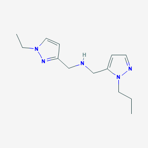 [(1-ethyl-1H-pyrazol-3-yl)methyl][(1-propyl-1H-pyrazol-5-yl)methyl]amine