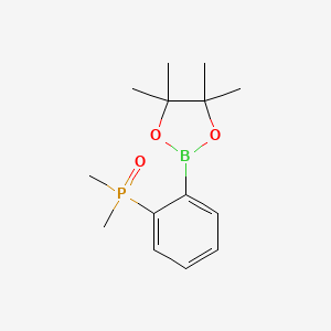 molecular formula C14H22BO3P B11752207 2-[2-(Dimethylphosphoryl)phenyl]-4,4,5,5-tetramethyl-1,3,2-dioxaborolane 