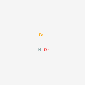molecular formula C9H8O3 B1175221 Iron;hydroxide CAS No. 11113-66-9