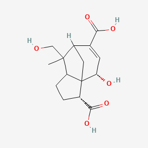 (2R,10S)-10-hydroxy-6-(hydroxymethyl)-6-methyltricyclo[5.3.1.01,5]undec-8-ene-2,8-dicarboxylic acid