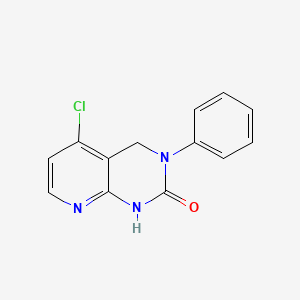 molecular formula C13H10ClN3O B11752236 5-chloro-3-phenyl-3,4-dihydropyrido[2,3-d]pyrimidin-2(1H)-one 