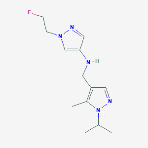 1-(2-fluoroethyl)-N-{[5-methyl-1-(propan-2-yl)-1H-pyrazol-4-yl]methyl}-1H-pyrazol-4-amine