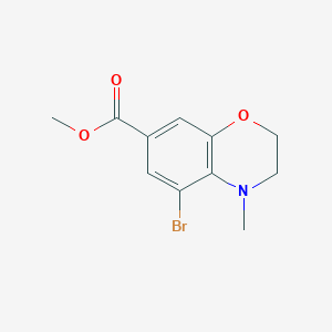 Methyl 5-bromo-4-methyl-3,4-dihydro-2H-benzo[b][1,4]oxazine-7-carboxylate