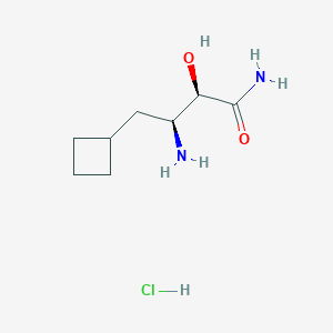 (2R,3S)-3-amino-4-cyclobutyl-2-hydroxybutanamide hydrochloride