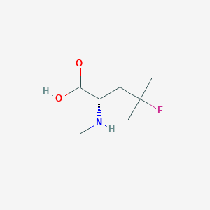 (S)-4-fluoro-4-methyl-2-(methylamino)pentanoic acid