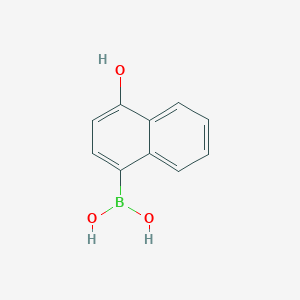 molecular formula C10H9BO3 B11752311 (4-Hydroxynaphthalen-1-yl)boronic acid 