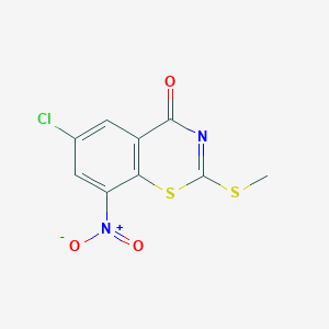 6-Chloro-2-(methylthio)-8-nitro-4H-benzo[e][1,3]thiazin-4-one