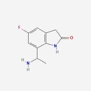 7-(1-aminoethyl)-5-fluoro-2,3-dihydro-1H-indol-2-one