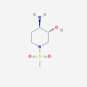 (3R,4R)-4-amino-1-methanesulfonylpiperidin-3-ol