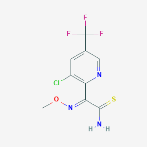 (2Z)-2-[3-chloro-5-(trifluoromethyl)pyridin-2-yl]-2-(methoxyimino)ethanethioamide