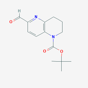 tert-Butyl 6-formyl-3,4-dihydro-1,5-naphthyridine-1(2H)-carboxylate