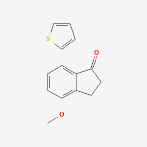 4-Methoxy-7-(thiophen-2-yl)-2,3-dihydro-1H-inden-1-one