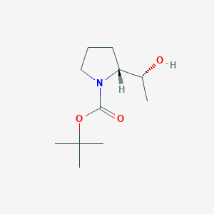 molecular formula C11H21NO3 B11752432 (R)-tert-Butyl 2-((R)-1-hydroxyethyl)pyrrolidine-1-carboxylate 