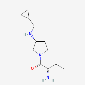 (2S)-2-amino-1-[(3R)-3-[(cyclopropylmethyl)amino]pyrrolidin-1-yl]-3-methylbutan-1-one