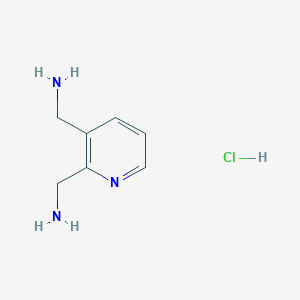 molecular formula C7H12ClN3 B11752467 Pyridine-2,3-diyldimethanamine hydrochloride 